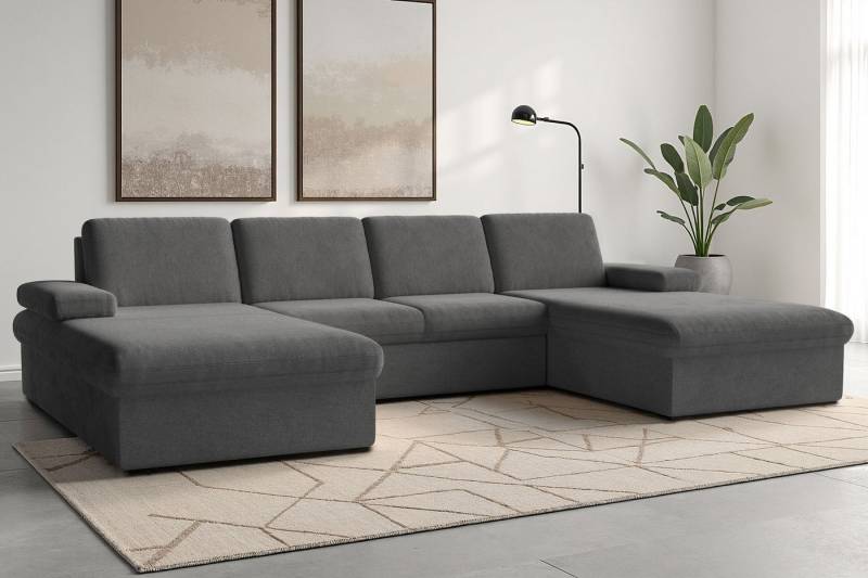 sit&more Wohnlandschaft Moreno U-Form, B: 309 cm, mit Armteilverstellung, optional Bettfunktion von sit&more