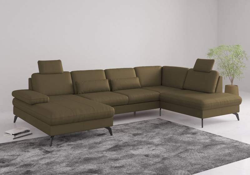 sit&more Wohnlandschaft Morris U-Form, inkl. Sitztiefenverstellung, wahlweise mit Armteilverstellung, Bettfunktion & Bettkasten von sit&more