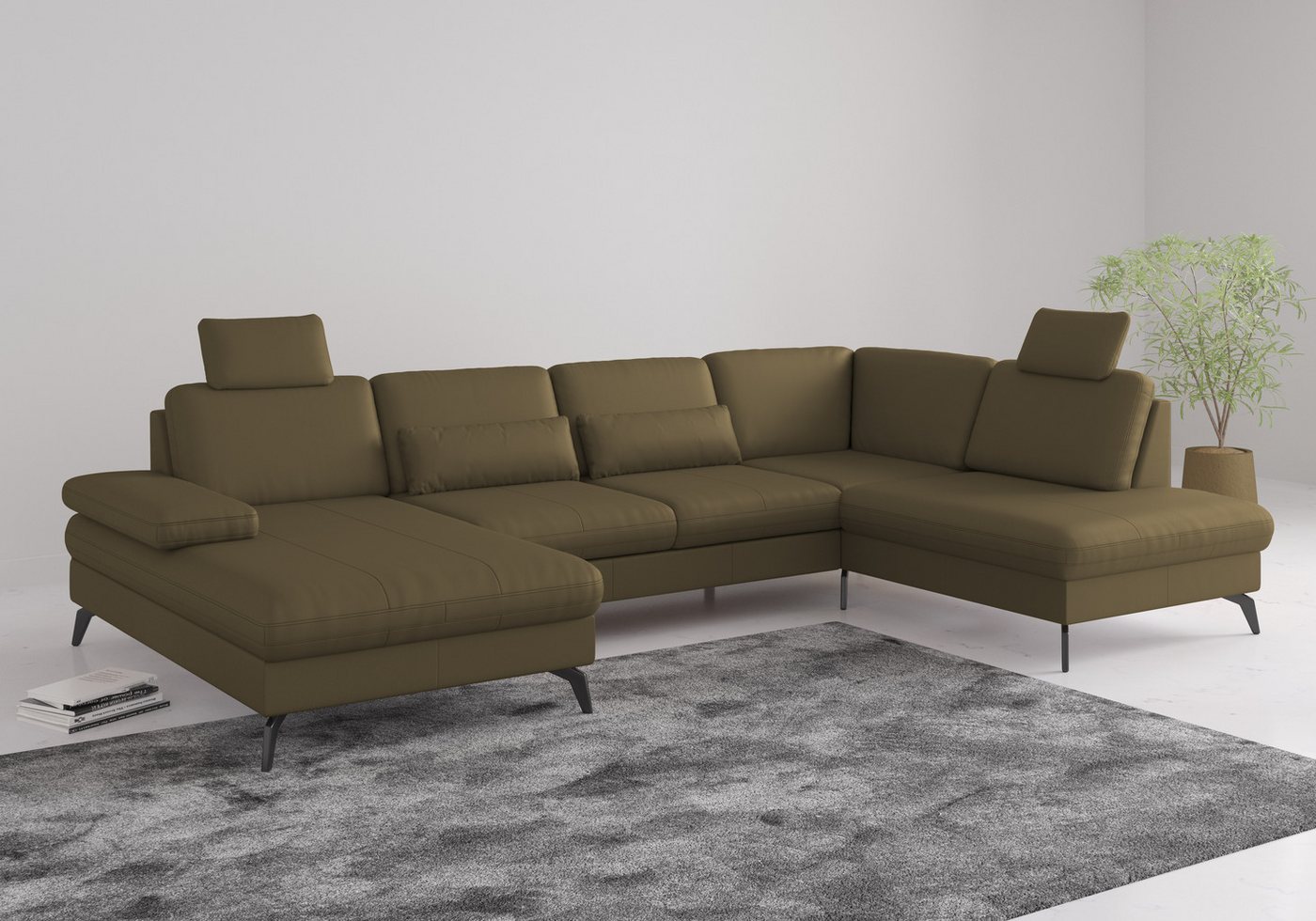sit&more Wohnlandschaft Morris U-Form, inkl. Sitztiefenverstellung, wahlweise mit Armteilverstellung, Bettfunktion & Bettkasten sit&more Wohnlandschaft Morris U-Form, inkl. Sitztiefenverstellung, wahlweise mit Armteilverstellung, Bettfunktion & Bettkasten von sit&more