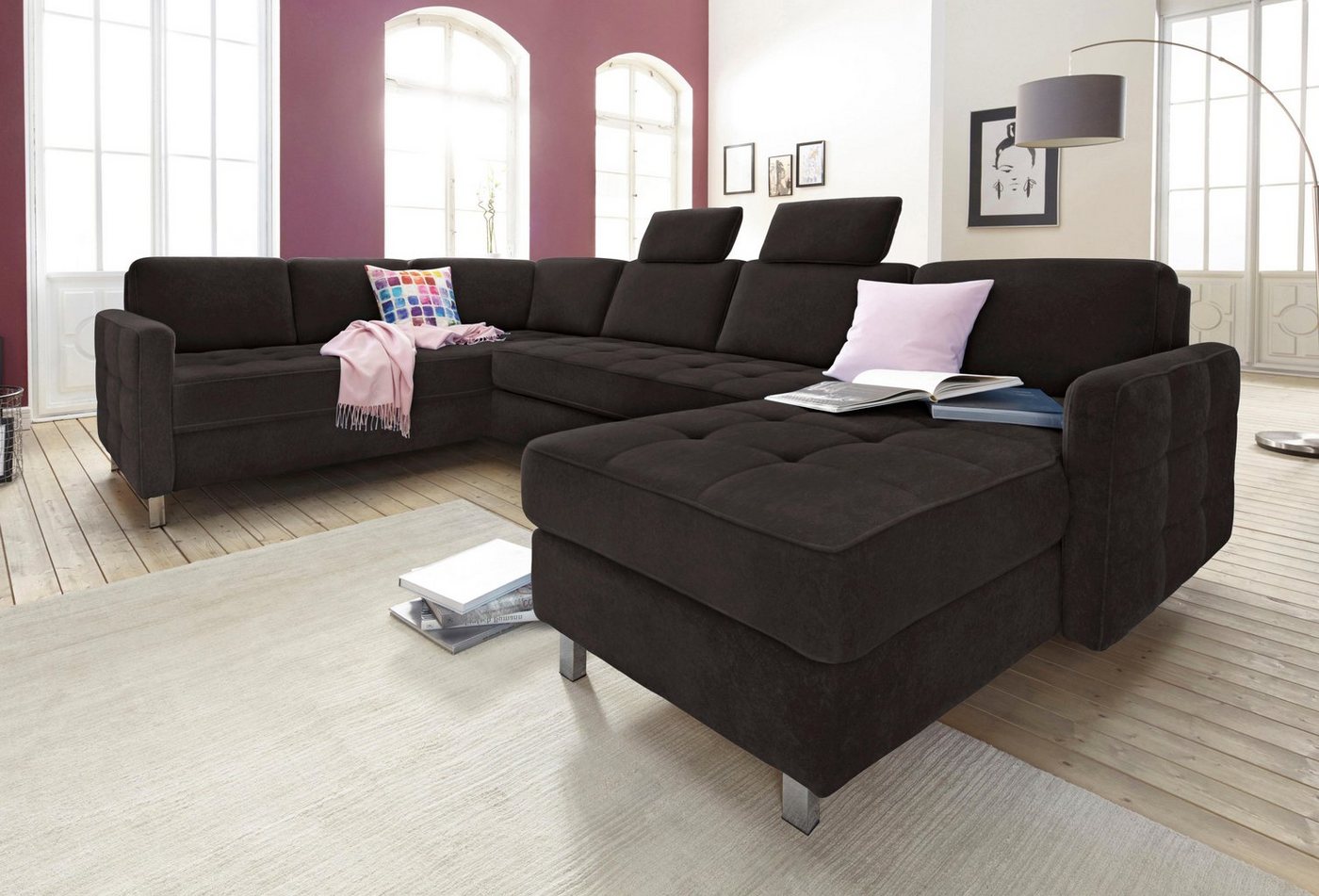 sit&more Wohnlandschaft Pablo U-Form, wahlweise mit Bettfunktion und Bettkasten sit&more Wohnlandschaft Pablo U-Form, wahlweise mit Bettfunktion und Bettkasten von sit&more