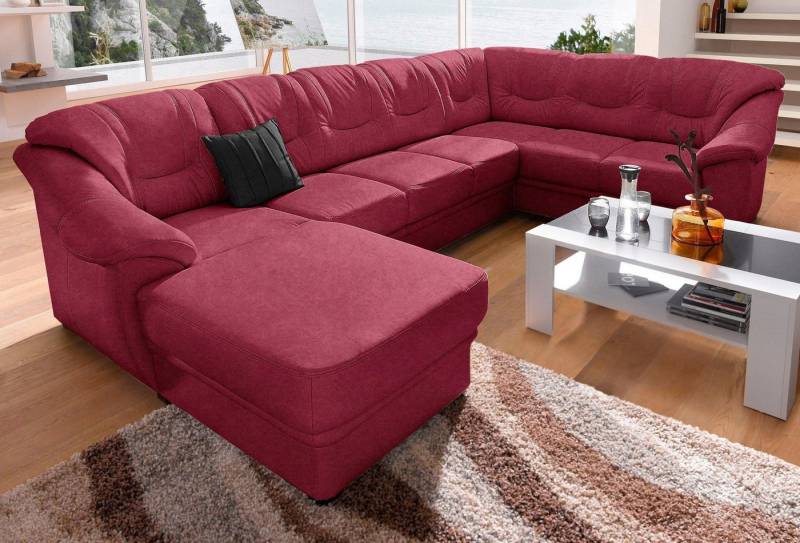 sit&more Wohnlandschaft Savona U-Form, wahlweise mit Bettfunktion, inklusive Federkern, frei im Raum stellbar von sit&more