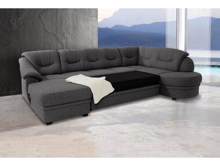sit&more Wohnlandschaft Savoni U-Form, grau, mit Bettfunktion, dunkelgrau sit&more Wohnlandschaft Savoni U-Form, grau, mit Bettfunktion, dunkelgrau von sit&more