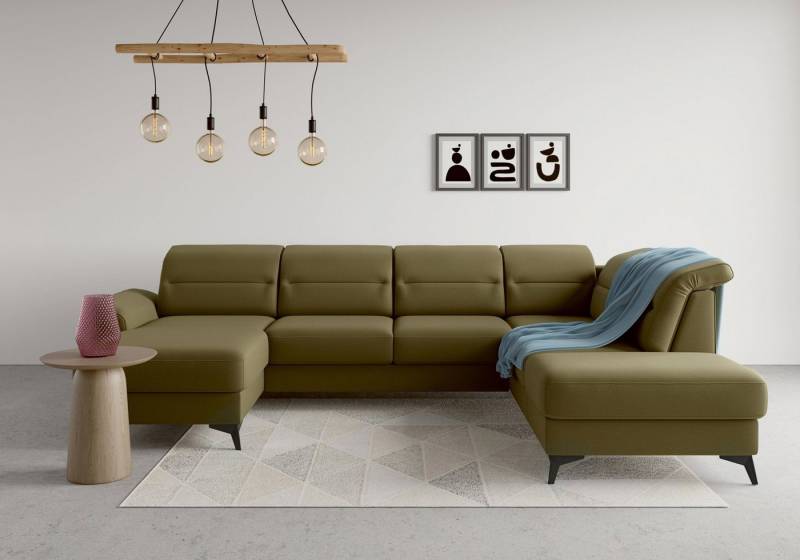 sit&more Wohnlandschaft Sinatra U-Form, optional mit Kopfteilverstellung und Armteilfunktion, Metallfüße sit&more Wohnlandschaft Sinatra U-Form, optional mit Kopfteilverstellung und Armteilfunktion, Metallfüße von sit&more