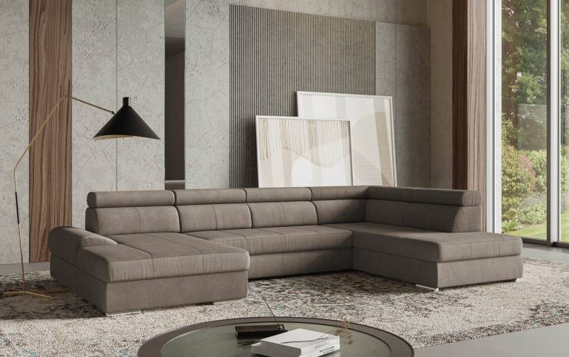 sit&more Wohnlandschaft U-Form, mit verstellbaren Kopfteilen, wahlweise mit Bettfunktion von sit&more