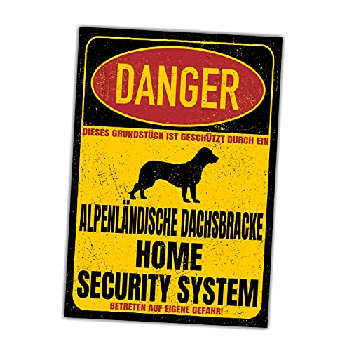 Alpenländische Dachsbracke Dog Schild Danger Security System Türschild Hundeschild Warnschild Fun Sicherheitsschild Hund Privatgrundstück Hundewarnung Warnung vor dem Hund Alpenländische Dachsbracke Dog Schild Danger Security System Türschild Hundeschild Warnschild Fun Sicherheitsschild Hund Privatgrundstück Hundewarnung Warnung vor dem Hund von siviwonder