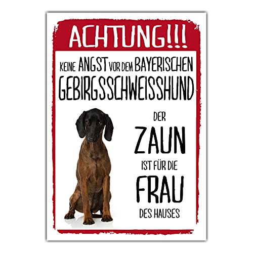 Bayerischer Gebirgschweisshund Schild Achtung Zaun Frau Spruch Türschild Hundeschild Warnschild Geschenkidee lustiger Spruch Hundemotiv Aluminium Wetterfestes Hundeschild Bayerischer Gebirgschweisshund Schild Achtung Zaun Frau Spruch Türschild Hundeschild Warnschild Geschenkidee lustiger Spruch Hundemotiv Aluminium Wetterfestes Hundeschild von siviwonder