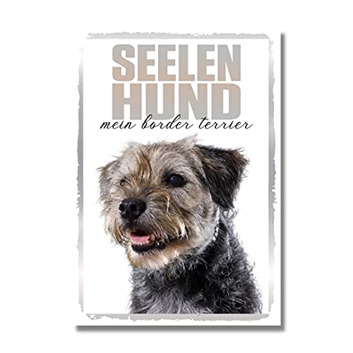 Border Terrier Seelenhund Dog Schild Spruch Türschild Hundeschild Warnschild Soulmate von siviwonder