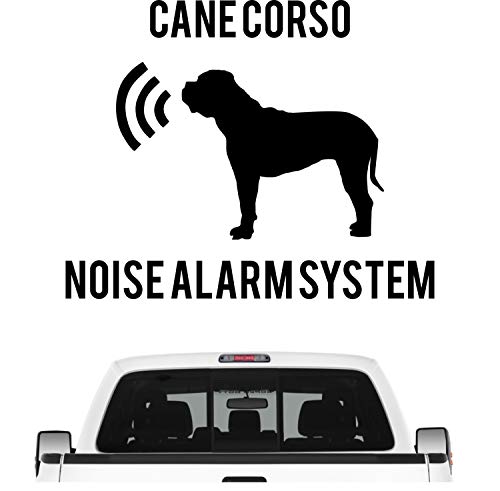 Cane Corso Noise Alarmsystem Auto Aufkleber Hund Folie Italiano Cane Corz Farbe Schwarz, Größe 20cm Cane Corso Noise Alarmsystem Auto Aufkleber Hund Folie Italiano Cane Corz Farbe Schwarz, Größe 20cm von siviwonder