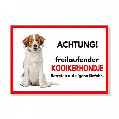 Kooikerhondje Freilaufender Hund Dog Schild Spruch Türschild Hundeschild Warnschild Geschenkidee Sicherheitsschild Hund Privatgrundstück Hundewarnung Warnung vor dem Hund Kooikerhondje Freilaufender Hund Dog Schild Spruch Türschild Hundeschild Warnschild Geschenkidee Sicherheitsschild Hund Privatgrundstück Hundewarnung Warnung vor dem Hund von siviwonder