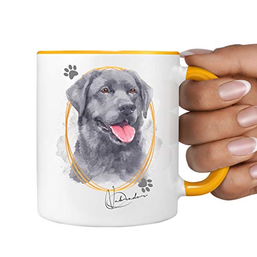 Labrador Labby schwarz Tasse SIGNATURE DOGS Hund Motiv Hundemotiv Kaffee von siviwonder