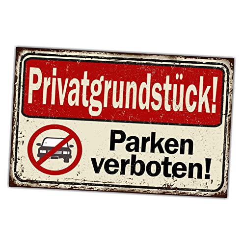 Privatparkplatz Schild Parken verboten Achtung Spruch lustig Hinweisschild Warnschild Fun Verbot von siviwonder