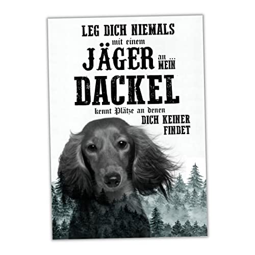 Schild DACKEL Dog Hund Wall Art Spruch Türschild Hundeschild Jagd Jagdhund von siviwonder