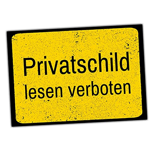 Schild Privatschild lesen verboten Achtung Spruch lustig Türschild Hinweisschild Warnschild Fun von siviwonder