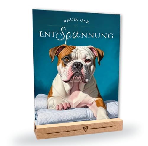 siviwonder Hundeschild Bulldog No.1 Entspannung Dog Schild Deko Badezimmer Holzständer Old English Geschenkidee lustiger Spruch Hundemotiv Aluminium Wetterfestes Hundeschild siviwonder Hundeschild Bulldog No.1 Entspannung Dog Schild Deko Badezimmer Holzständer Old English Geschenkidee lustiger Spruch Hundemotiv Aluminium Wetterfestes Hundeschild von siviwonder