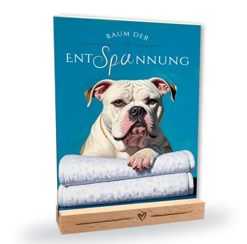 siviwonder Hundeschild Bulldog No.2 Entspannung Dog Schild Deko Badezimmer Holzständer Old English Geschenkidee lustiger Spruch Hundemotiv Aluminium Wetterfestes Hundeschild siviwonder Hundeschild Bulldog No.2 Entspannung Dog Schild Deko Badezimmer Holzständer Old English Geschenkidee lustiger Spruch Hundemotiv Aluminium Wetterfestes Hundeschild von siviwonder