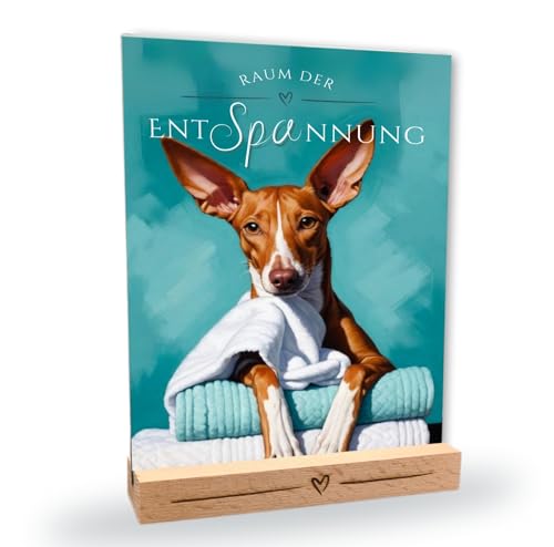 siviwonder Hundeschild Podenco Entspannung Dog Schild Deko Badezimmer Holzständer Ibicenco Canario Geschenkidee lustiger Spruch Hundemotiv Aluminium Wetterfestes Dekoschild siviwonder Hundeschild Podenco Entspannung Dog Schild Deko Badezimmer Holzständer Ibicenco Canario Geschenkidee lustiger Spruch Hundemotiv Aluminium Wetterfestes Dekoschild von siviwonder