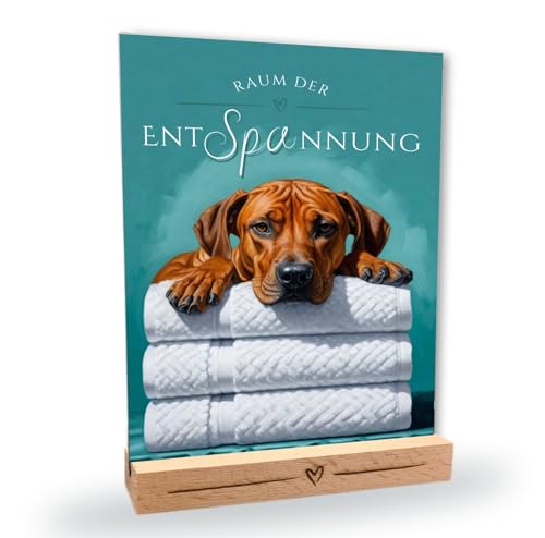 siviwonder Hundeschild Rhodesian Ridgeback Entspannung Dog Schild Deko Badezimmer Holzständer Geschenkidee lustiger Spruch Hundemotiv Aluminium Wetterfestes Dekoschild siviwonder Hundeschild Rhodesian Ridgeback Entspannung Dog Schild Deko Badezimmer Holzständer Geschenkidee lustiger Spruch Hundemotiv Aluminium Wetterfestes Dekoschild von siviwonder