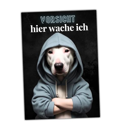 siviwonder Hundeschild Schild Vorsicht Bullterrier Dog Spruch Türschild Warnschild Hund Hier wache ich Geschenkidee lustiger Spruch Hundemotiv Aluminium Wetterfestes Hundeschild siviwonder Hundeschild Schild Vorsicht Bullterrier Dog Spruch Türschild Warnschild Hund Hier wache ich Geschenkidee lustiger Spruch Hundemotiv Aluminium Wetterfestes Hundeschild von siviwonder