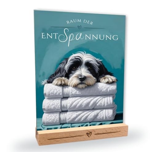 siviwonder Hundeschild Tibet Terrier Entspannung Dog Schild Deko Badezimmer Holzständer Geschenkidee lustiger Spruch Hundemotiv Aluminium Wetterfestes Dekoschild siviwonder Hundeschild Tibet Terrier Entspannung Dog Schild Deko Badezimmer Holzständer Geschenkidee lustiger Spruch Hundemotiv Aluminium Wetterfestes Dekoschild von siviwonder