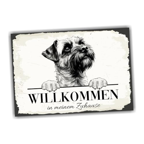 siviwonder Hundeschild Willkommen Zuhause Border Terrier No.1 Dog Schild Spruch Türschild Warnschild1 Geschenkidee schöner Spruch Hundemotiv Aluminium Wetterfestes Hundeschild siviwonder Hundeschild Willkommen Zuhause Border Terrier No.1 Dog Schild Spruch Türschild Warnschild1 Geschenkidee schöner Spruch Hundemotiv Aluminium Wetterfestes Hundeschild von siviwonder