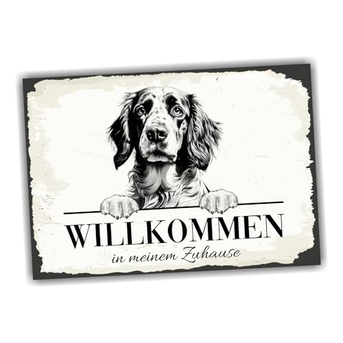 siviwonder Hundeschild Willkommen Zuhause English Setter Dog Schild Spruch Türschild Warnschild Jagd Geschenkidee schöner Spruch Hundemotiv Aluminium Wetterfestes Hundeschild siviwonder Hundeschild Willkommen Zuhause English Setter Dog Schild Spruch Türschild Warnschild Jagd Geschenkidee schöner Spruch Hundemotiv Aluminium Wetterfestes Hundeschild von siviwonder