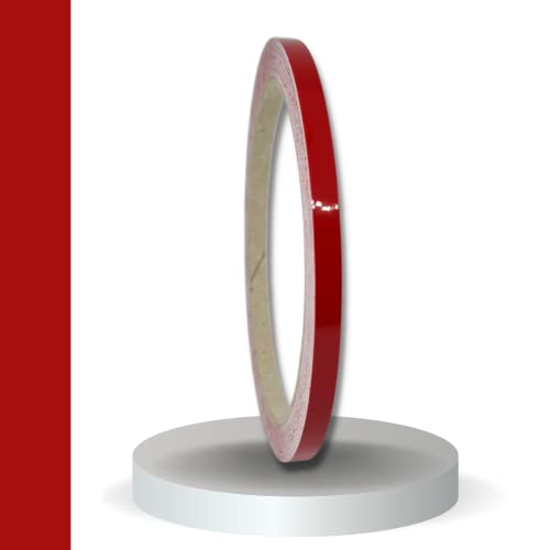 siviwonder Zierstreifen rot karmin glanz in 5 mm Breite und 10 m Länge Aufkleber Folie für Auto Boot Jetski Modellbau Klebeband Dekorstreifen - Karminrot von siviwonder