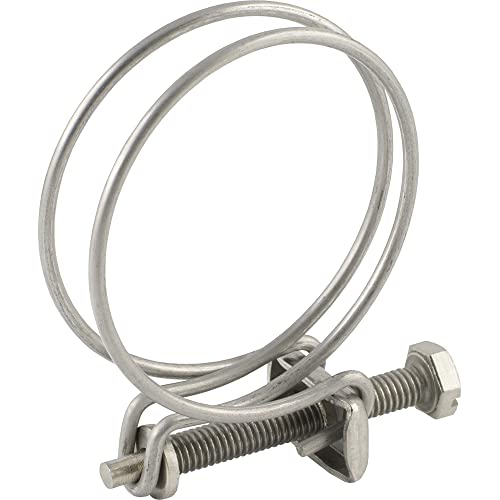 Drahtschlauchschellen zum Befestigen von Schläuchen mit Spiraleinlage Spiralschlauchschelle (Werkstoff: Edelstahl - Ø Spannbereich: 84-90 mm) von siwerk