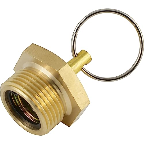 Fittingteile - Entwässerungsventile Messing mit Ring für Druckluftbehälter an Fahrzeugen (Gewindegröße: G 1/2") von siwerk