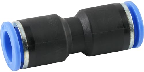 Fittingteile - Pneumatik Steckverbinder Druckluft Steckanschlüsse Steckverschraubung (Ausführung: Gerade - Größe: 10 mm) von siwerk