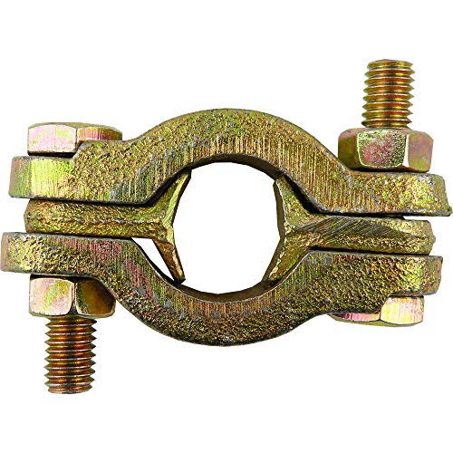 Schlauchklemmen 2-teilig mit losen Zungen - Temperguss verzinkt (Werkstoff: Temperguss verzinkt - Ø Spannbereich: 28-34 mm) von siwerk