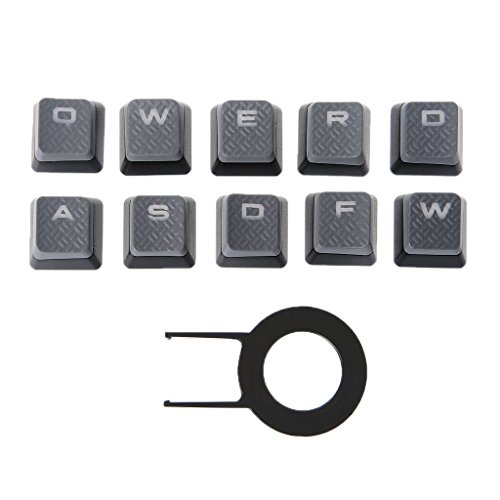 siwetg Keycaps für Corsair K70 K65 K95 G710 RGB STRAFE Mechanische Tastatur 10 Tasten Corsair K70 G710 Tastenkappe 10 Stück von siwetg