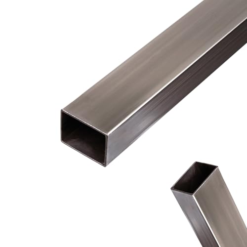 1 x siwitec Rechteckrohr 2 m, Stahlrohr kaltgewalzt, 40 x 20 x 2,0 mm, Konstruktionsrohr, Quadratrohr von siwitec