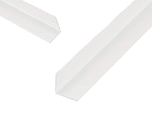 10 x siwitec PVC Winkelprofil, L Profil Kunststoff weiss, 10 x 10 x 1 mm, 1 m lang, Eckschienen Kantenschutzprofil, Eckschutzprofil von siwitec