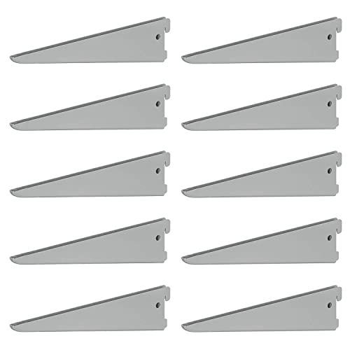 10 x siwitec U-Träger 220 x 50 mm in Aluweiss, Regalhalter für ein zweireihiges Regalschienensystem von siwitec