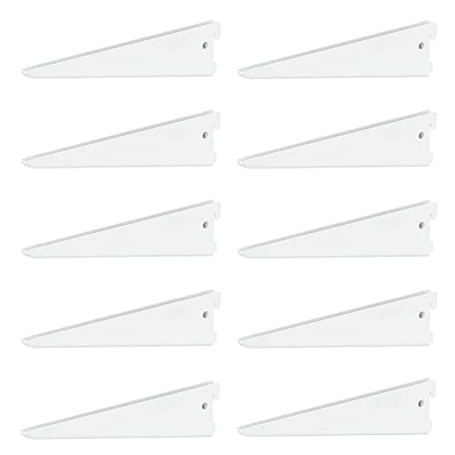 10 x siwitec U-Träger 270 x 50 mm in Weiss, Regalhalter für ein zweireihiges Regalschienensystem von siwitec