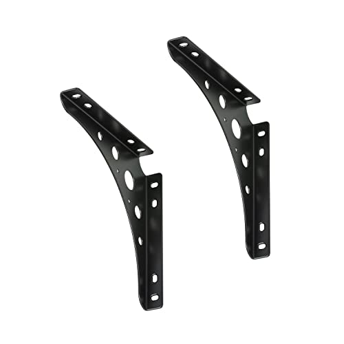 2 x siwitec Delta Line Konsole 200 x 200 mm in Schwarz, Regalwinkel mit 95 kg Traglast, Regalträger 2 x siwitec Delta Line Konsole 200 x 200 mm in Schwarz, Regalwinkel mit 95 kg Traglast, Regalträger von siwitec