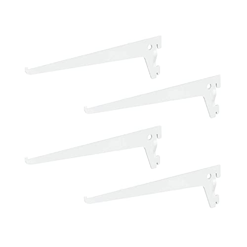 4 x siwitec Einlochträger 300 x 50 mm in Weiss, Regalhalter für ein Regalschienensystem 4 x siwitec Einlochträger 300 x 50 mm in Weiss, Regalhalter für ein Regalschienensystem von siwitec