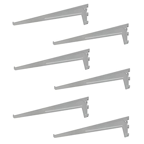 6 x siwitec Einlochträger 500 x 50 mm in Aluweiss, Regalhalter für ein Regalschienensystem 6 x siwitec Einlochträger 500 x 50 mm in Aluweiss, Regalhalter für ein Regalschienensystem von siwitec