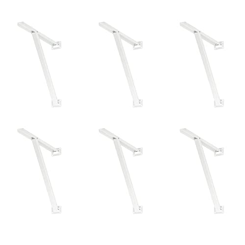 6 x siwitec Neigungskonsole in Weiß, Regal für Dachschrägen, 200 kg Traglast, Regalwinkel 6 x siwitec Neigungskonsole in Weiß, Regal für Dachschrägen, 200 kg Traglast, Regalwinkel von siwitec