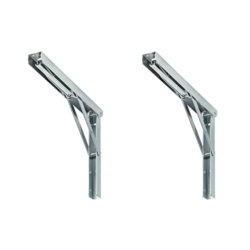 siwitec „Multi-Line“ Klappträger 300 x 200 x 30 mm, Stahl, 2er Set, 60 kg Traglast, Klappkonsole, Regalwinkel von siwitec