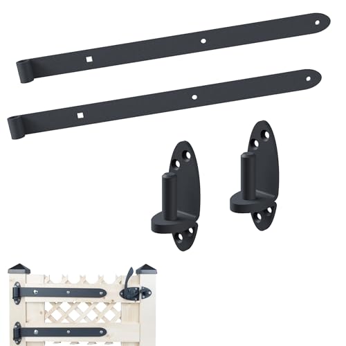 siwitec 2er Set mit engem Kloben Ladenband Ovado 600 mm, grau, verzinkt, Ø16 mm, Türband, Tür Scharnier Set, Torband für Gartentore siwitec 2er Set mit engem Kloben Ladenband Ovado 600 mm, grau, verzinkt, Ø16 mm, Türband, Tür Scharnier Set, Torband für Gartentore von siwitec