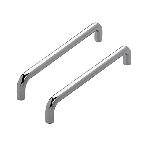 siwitec 2x Möbelgriff 6211 mit 160 mm Lochabstand in Chrom glänzend, Griffe inkl. passender M4 Schrauben siwitec 2x Möbelgriff 6211 mit 160 mm Lochabstand in Chrom glänzend, Griffe inkl. passender M4 Schrauben von siwitec