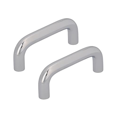 siwitec 2x Möbelgriff 6211 mit 64 mm Lochabstand in Chrom glänzend, Griffe inkl. passender M4 Schrauben von siwitec