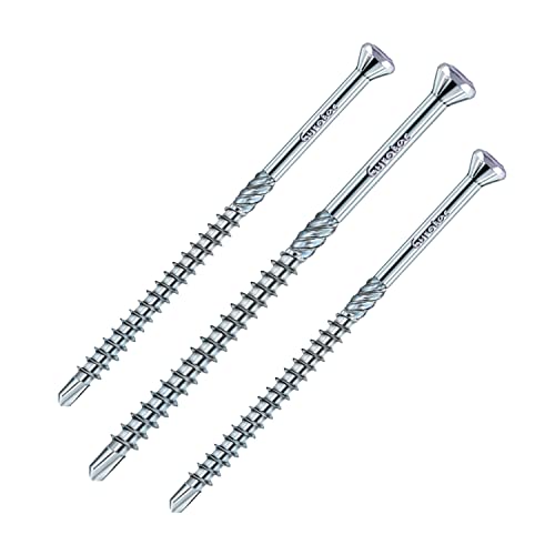 siwitec Glasleistenschrauben 500 Stück mit Zierkopf, TORX - TX10, Ø 3,2 x 35 mm, Edelstahl gehärtet, Holzschrauben von siwitec