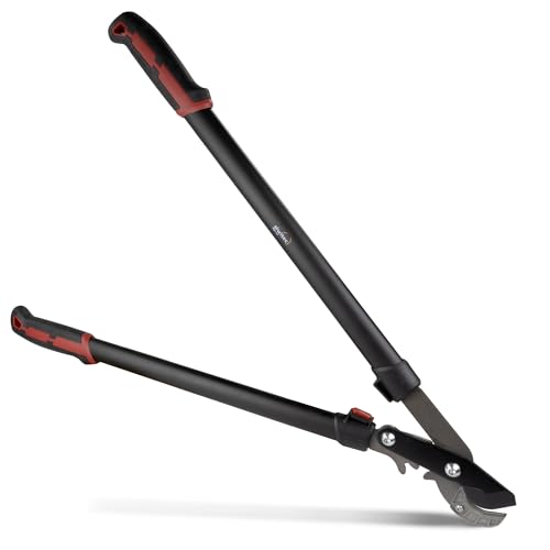 siwitec Amboss Getriebeastschere SG-22, Amboss Baumschere für frisches Holz bis zu Ø 40 mm, Astschere mit scharfer Klinge aus Kohlenstoffstahl, Länge: 75,5 cm, Baumschere, Gartenschere von siwitec