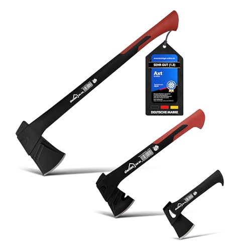 siwitec Axt Set - 450, 800 & 2500 Gramm Kopfgewicht, Spaltaxt für Holz, Beil zum Spalten, Camping & Survival, Mini Axt siwitec Axt Set - 450, 800 & 2500 Gramm Kopfgewicht, Spaltaxt für Holz, Beil zum Spalten, Camping & Survival, Mini Axt von siwitec