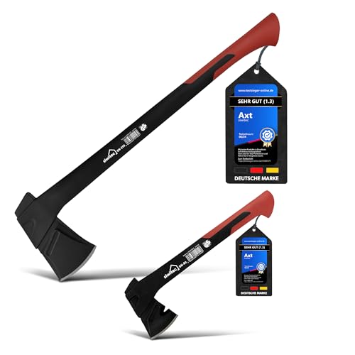 siwitec Axt Set 800 & 2500 Gramm Kopfgewicht | Spaltaxt für Holz | Zum Holz spalten |Spaltaxt | Beil | Camping & Survival Axt siwitec Axt Set 800 & 2500 Gramm Kopfgewicht | Spaltaxt für Holz | Zum Holz spalten |Spaltaxt | Beil | Camping & Survival Axt von siwitec