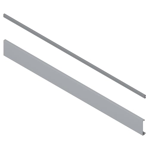 siwitec Blum TANDEMBOX antaro Zubehör-Set für Innenauszug Reling D mit K-Zarge Grau RAL 9006 | Set mit Vorderstück und Querreling von siwitec