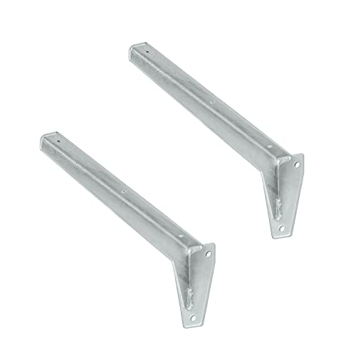 siwitec L-Profil-Konsole 380 x 130 x 65 mm | 2er-Set Regalwinkel mit 75 kg Traglast | Schwerlastträger für Regale | Profilkonsole | Regalträger von siwitec