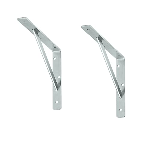 siwitec Regalhalterung 400 X 250 x 30 mm, verzinkt, 2er-Set, 150kg Traglast, Regalträger, Stegkonsole von siwitec